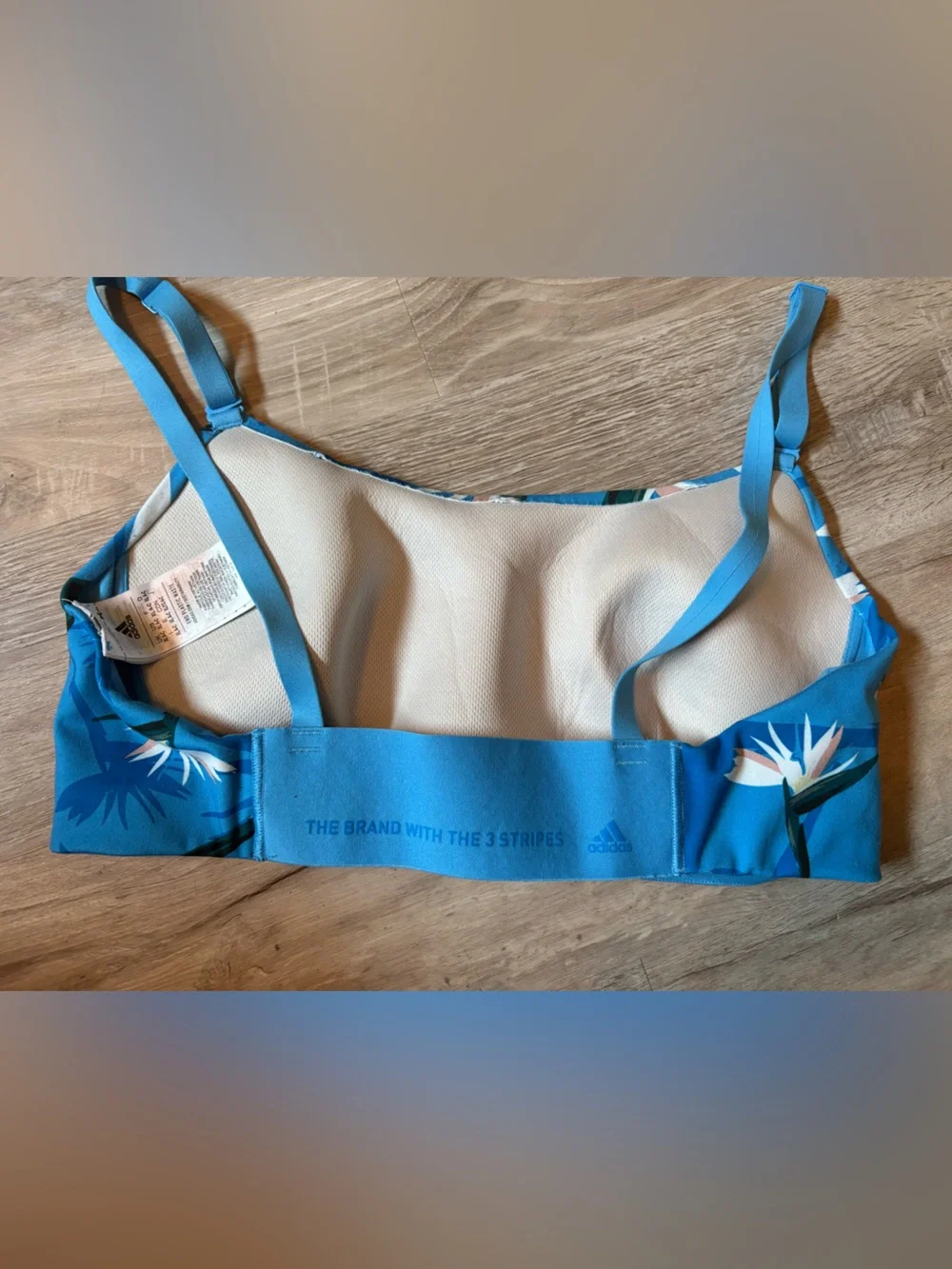 Adidas x Thebe Magugu Studio Light-Support Bra - Pulse Blue - Size XL